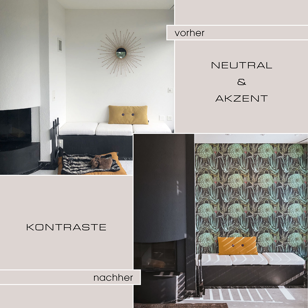 Ein gelungenes Interior Design lebt von Kontrasten. Durch das gezielte Zusammenspiel verschiedener Farben und Materialien entsteht eine faszinierende Dynamik, die Räume lebendig und ausdrucksstark wirken lässt.